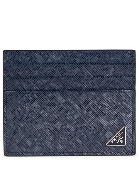 prada saffiano bicolour card case holt renfrew|Coffee/baltic Blue Saffiano Leather Card Holder .